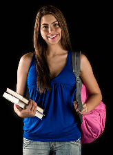 Person thinking with book